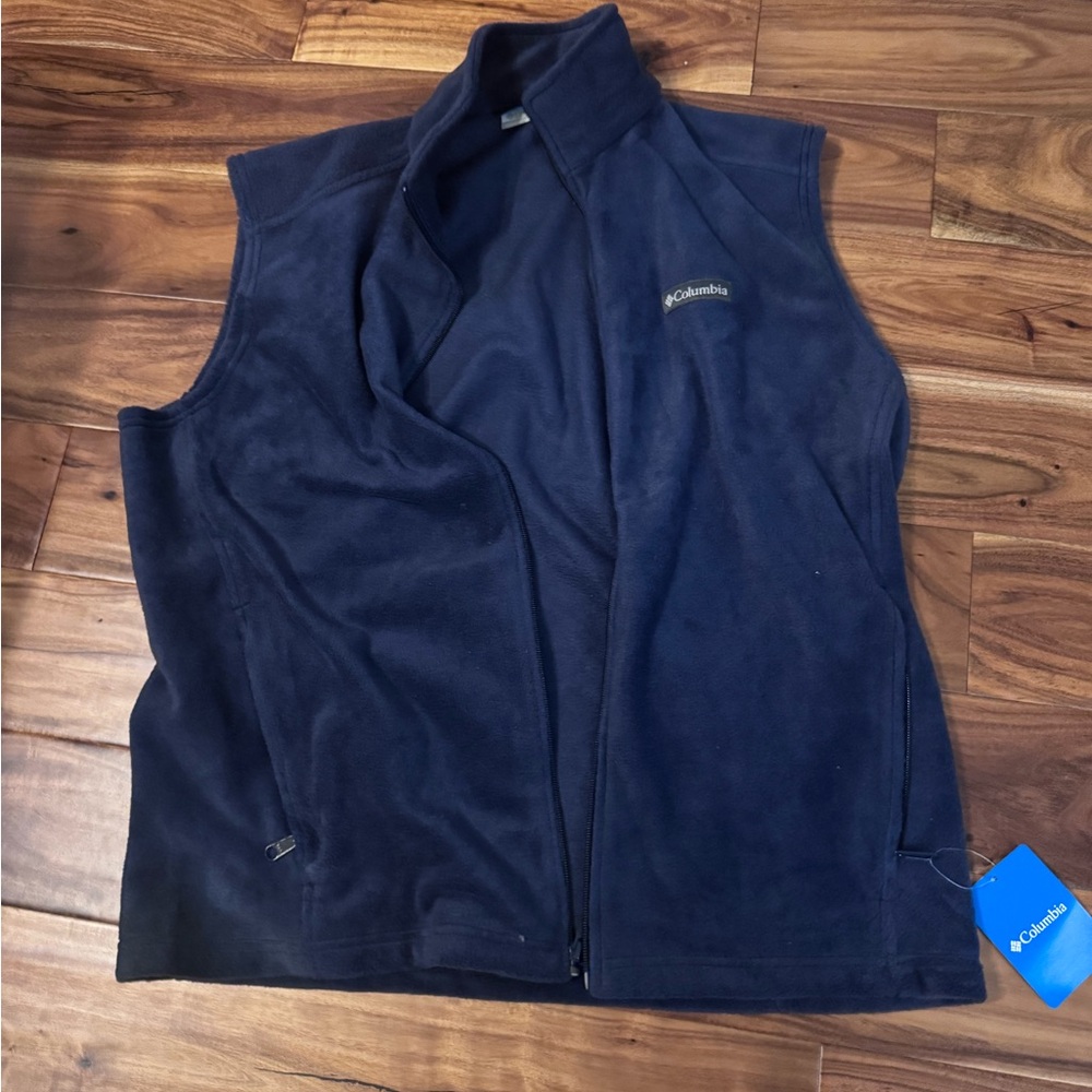 Columbia Navy Blue Fleece Vest